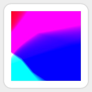 red blue pink gradient Sticker